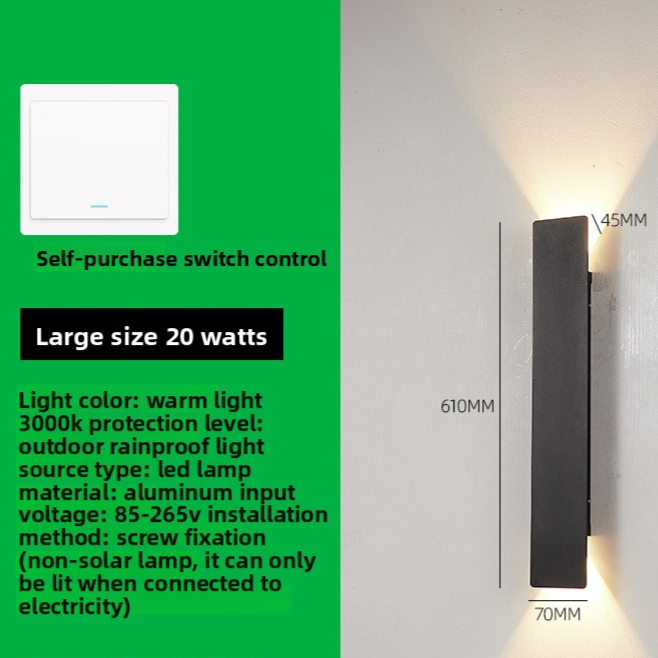 Modern Outdoor LED Wall Light