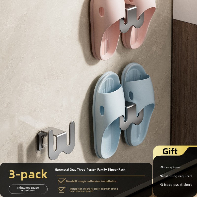 Bathroom Slipper Rack Wall-Mounted