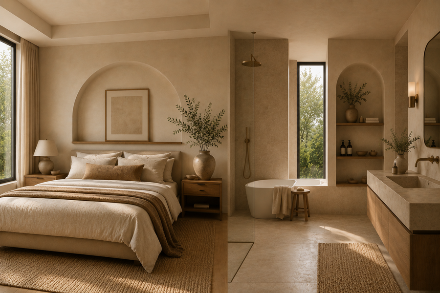 Bedroom & Bathroom
