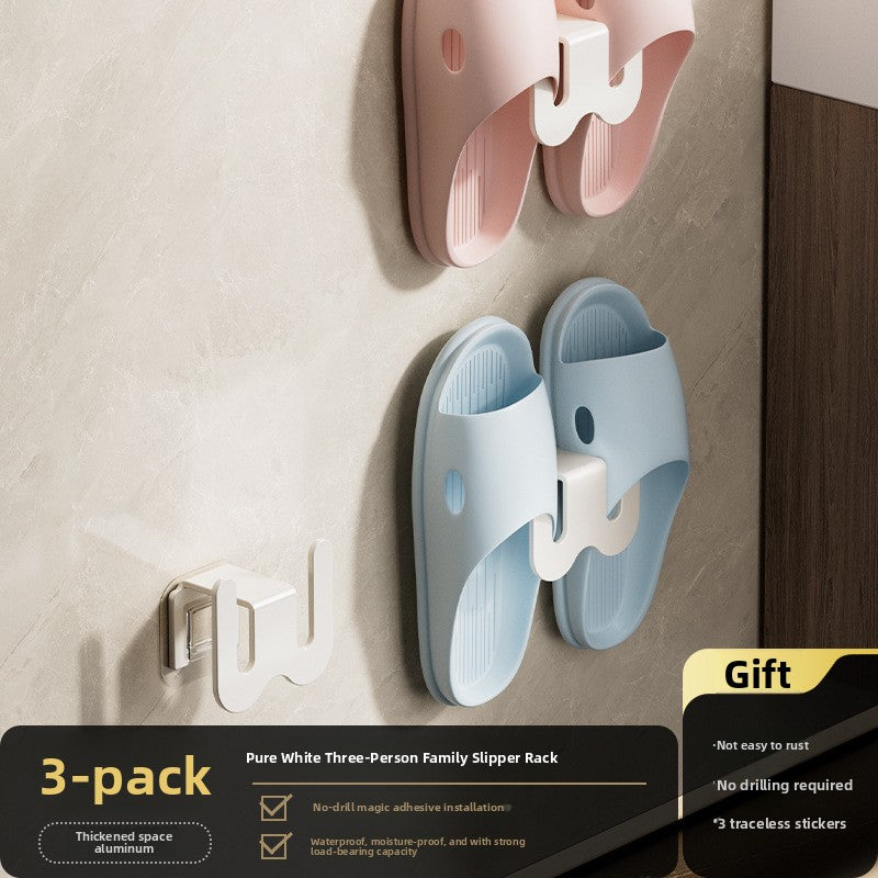 Bathroom Slipper Rack Wall-Mounted