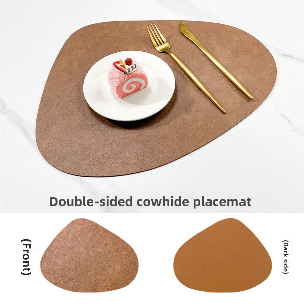 NordicDrop | Double-Sided Faux Leather Placemats | Non-Slip & Heat Resistant