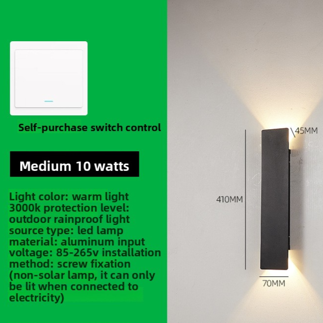 Modern Outdoor LED Wall Light