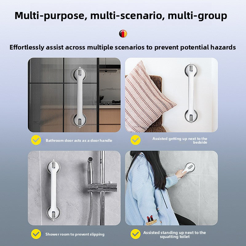 Adjustable Bathroom Safety Handrail with Suction Cups