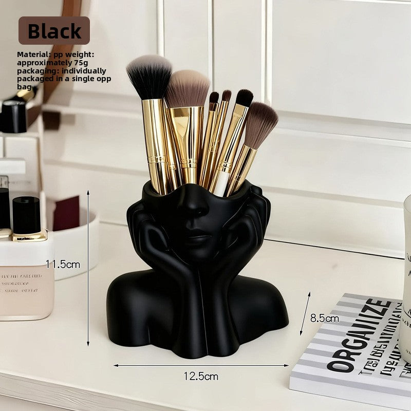 Multifunctional Body Art Storage Tube Desktop Makeup Brush Pen Holder