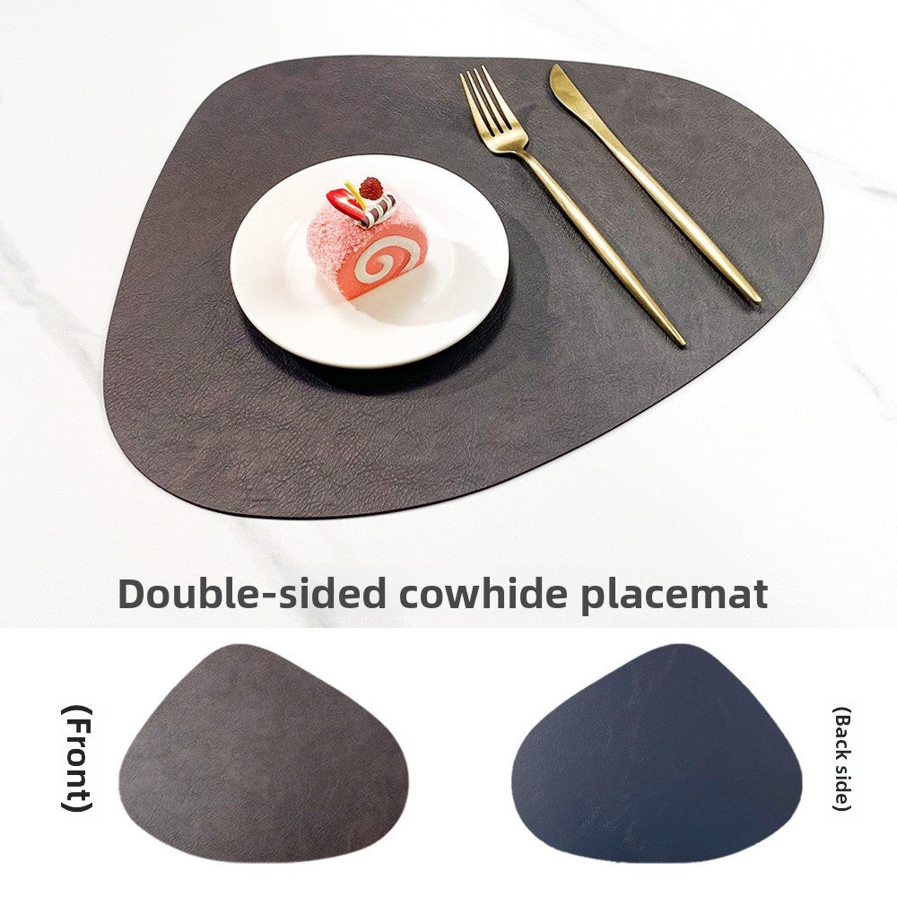 NordicDrop | Double-Sided Faux Leather Placemats | Non-Slip & Heat Resistant