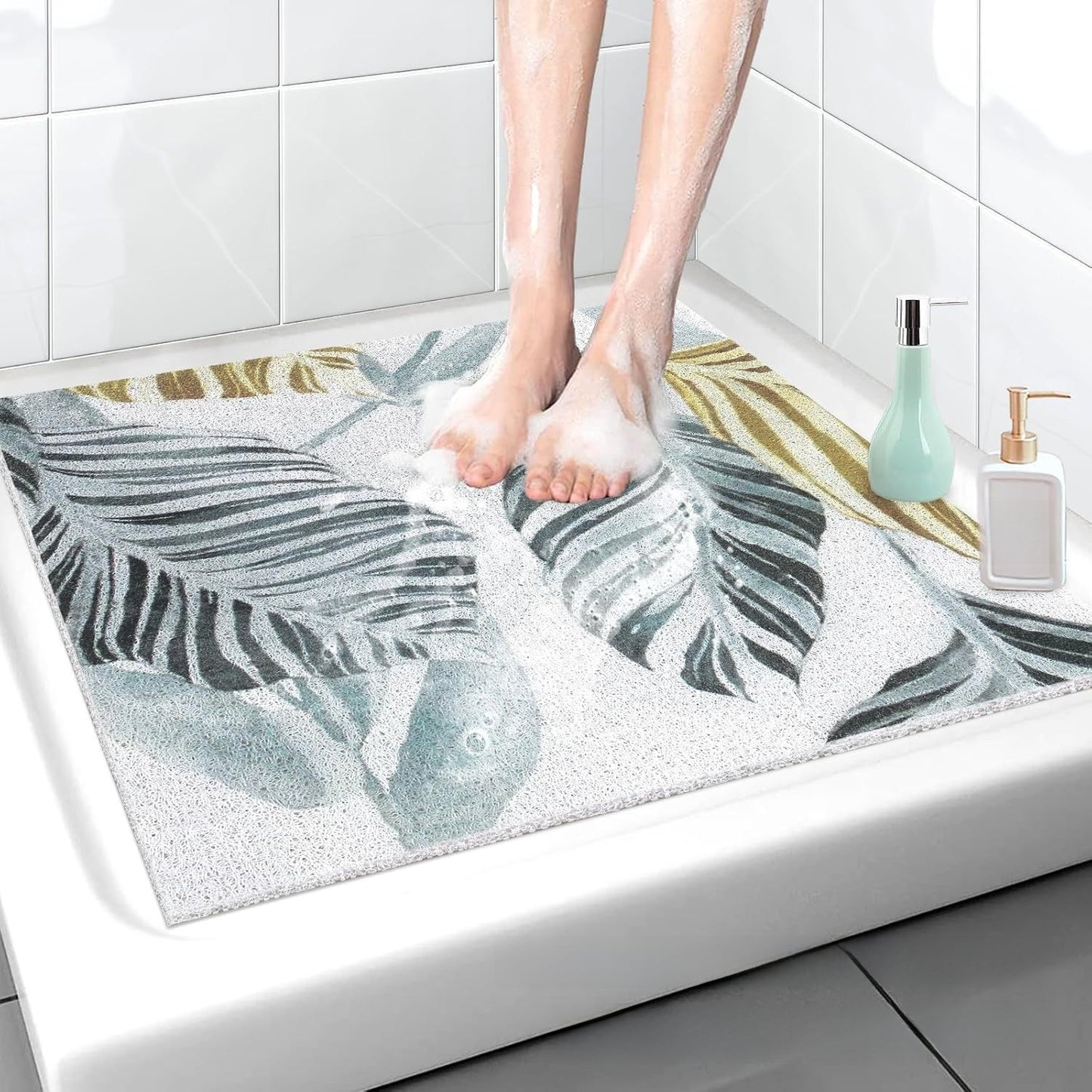 Hollow-Out Silk Loop Bathroom Anti-Slip Mat