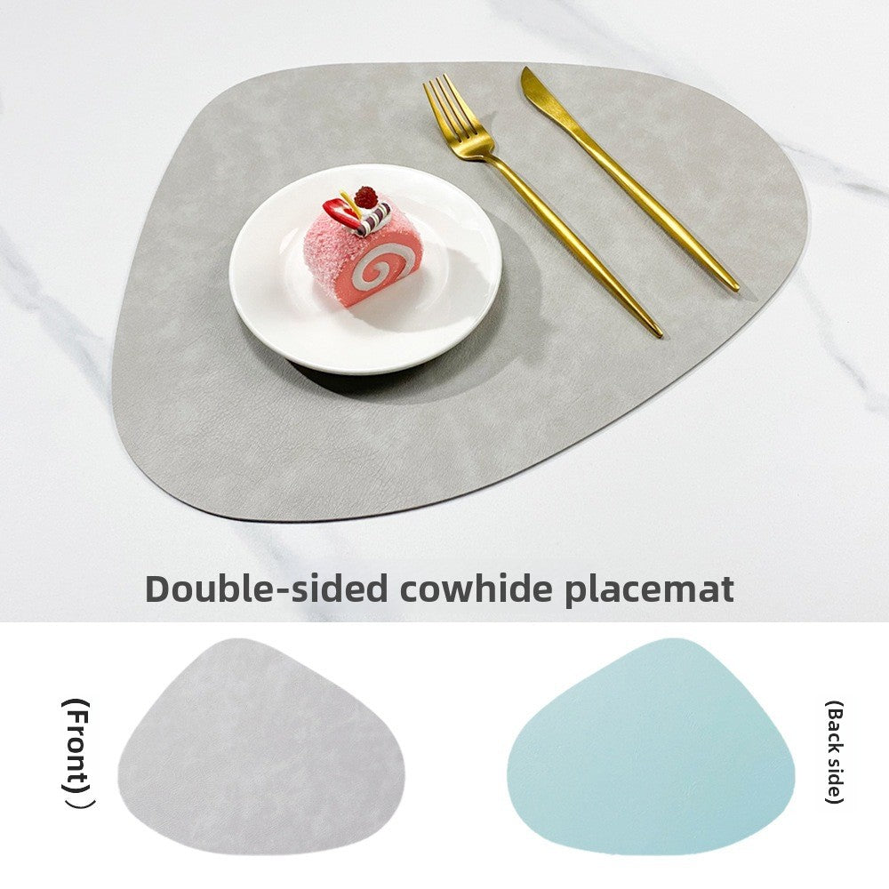 NordicDrop | Double-Sided Faux Leather Placemats | Non-Slip & Heat Resistant