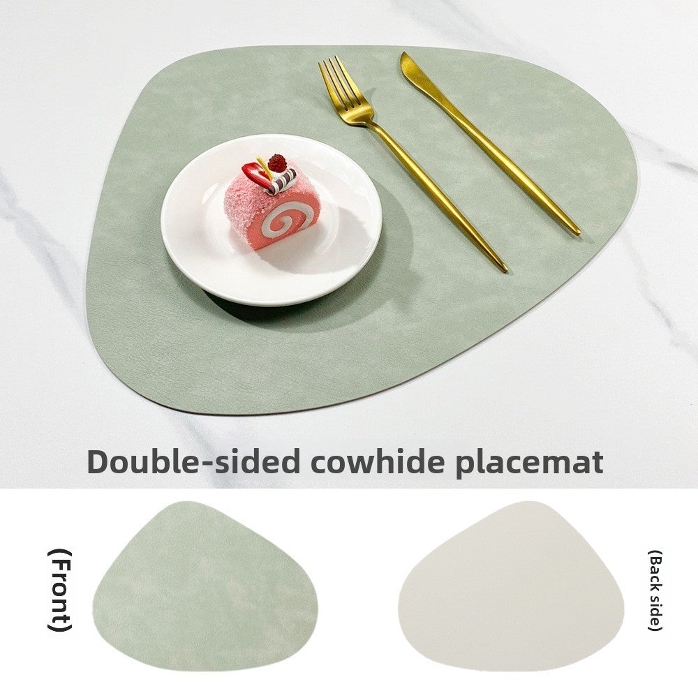 NordicDrop | Double-Sided Faux Leather Placemats | Non-Slip & Heat Resistant